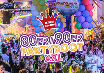 80er / 90er Partyboot XXL