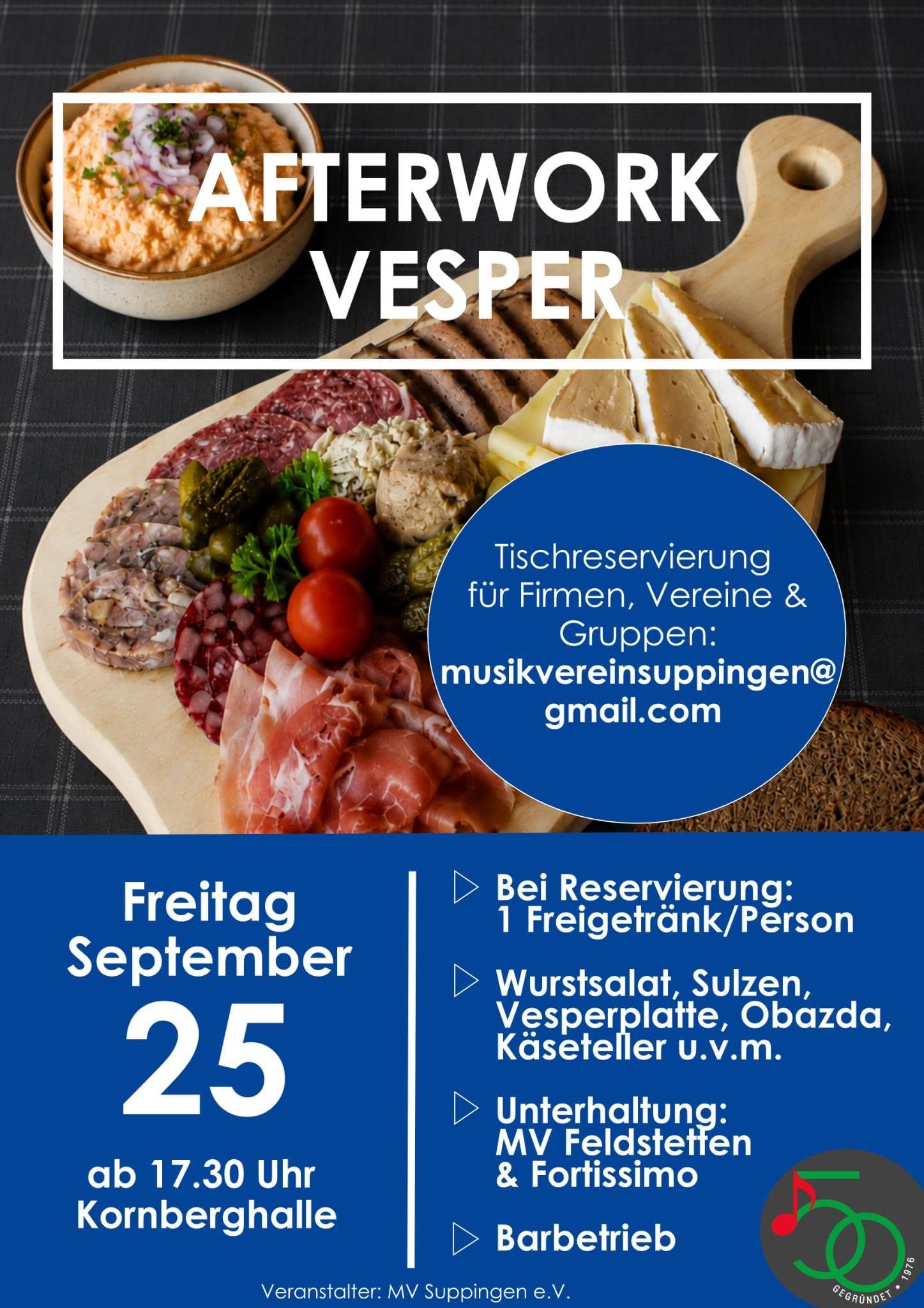 AFTERWORK Vesper des Musikverein Suppingen